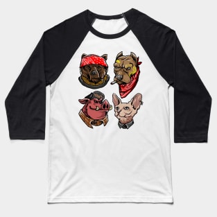 gangster animal Baseball T-Shirt
